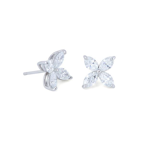 Tiffany & Co. Victoria Platinum Diamond Earrings, Large