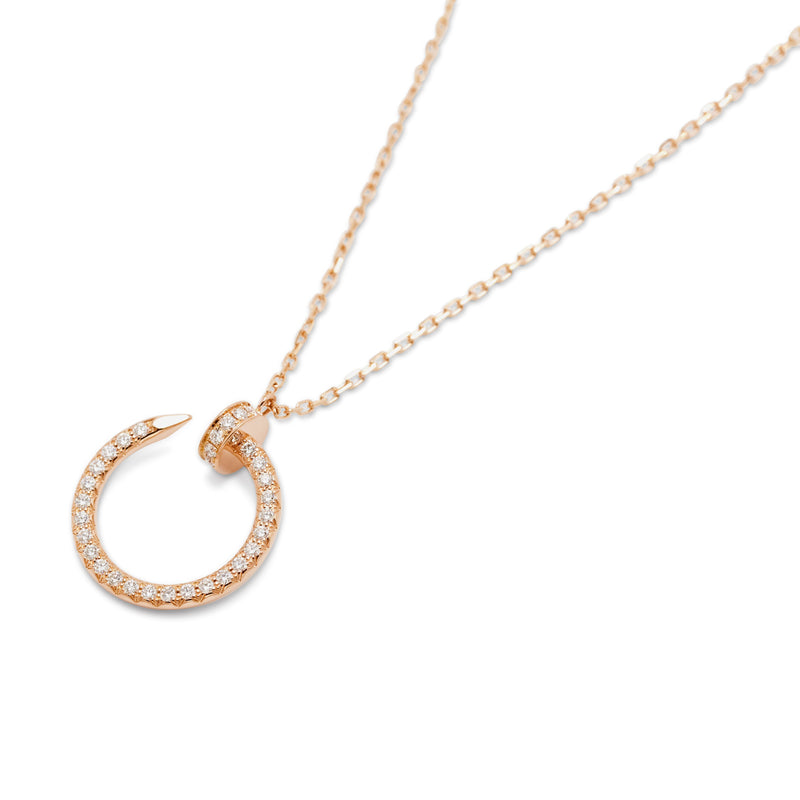 Cartier Juste un Clou Rose Gold Diamond Pendant Necklace