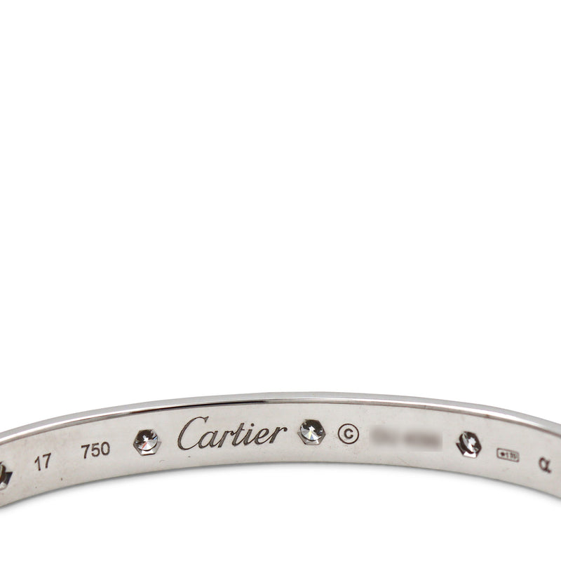 Cartier Love White Gold 10 Diamond Bracelet