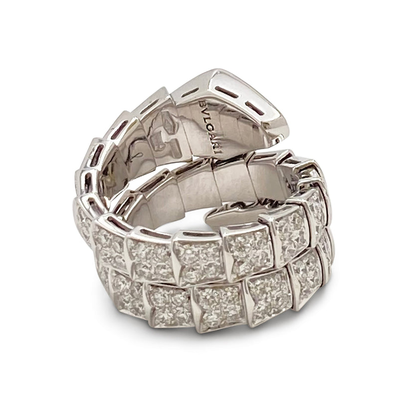 Bvlgari 'Serpenti Viper' White Gold Diamond Ring
