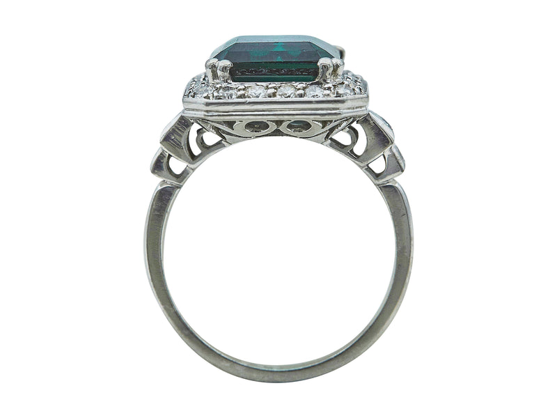 A Tourmaline & Diamond Ring