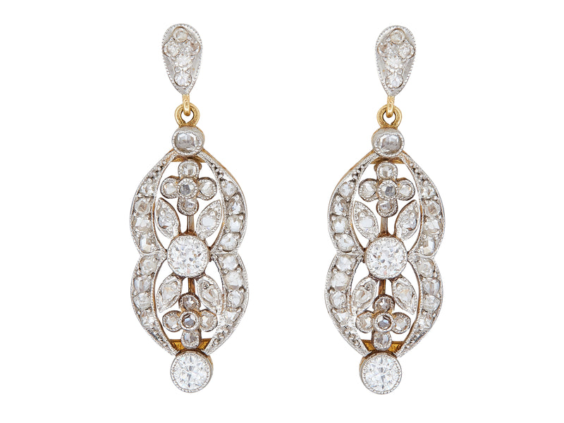 A Pair of Diamond Earrings
