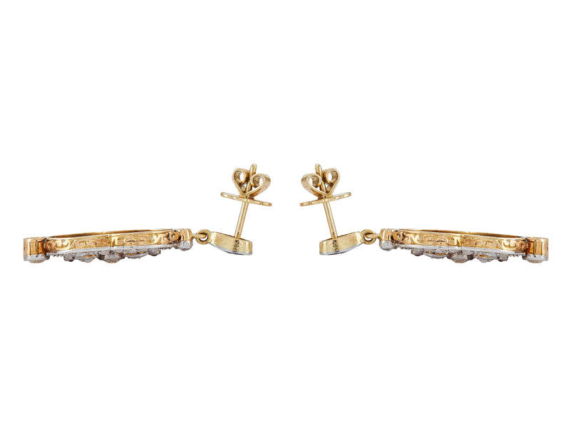 A Pair of Diamond Earrings