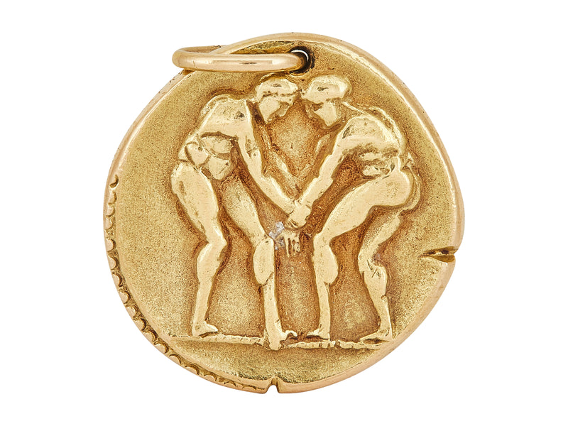 A Van Cleef & Arpels Zodiaque Medal Geminorum (Gemini) Pendant