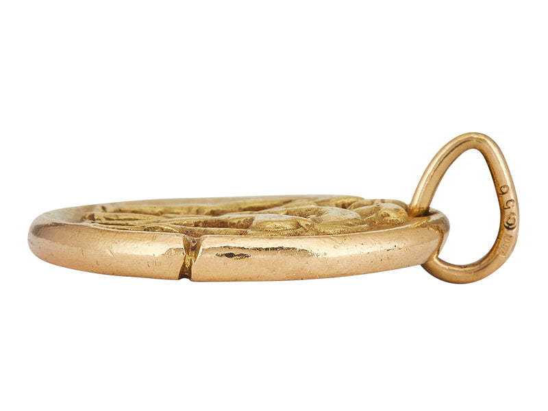 A Van Cleef & Arpels Zodiaque Medal Geminorum (Gemini) Pendant