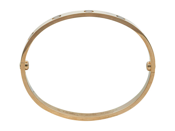 A Cartier Love Bangle Bracelet, Classic Model