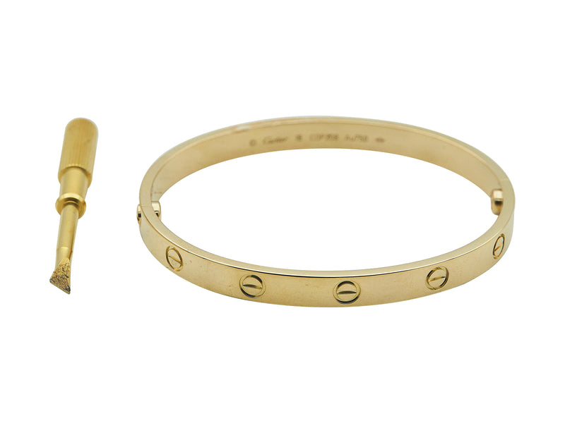 A Cartier Love Bangle Bracelet, Classic Model