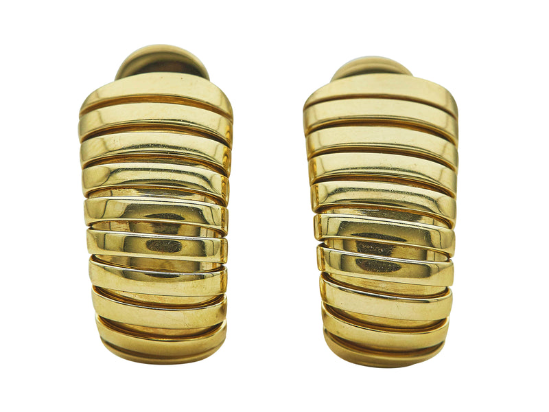 A pair of Bvlgari Spiga Ear Clips