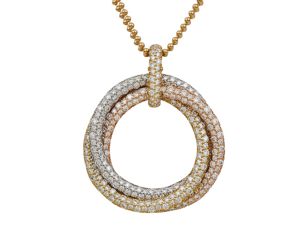 A Cartier Trinity Diamond Pendant Necklace, Large Model