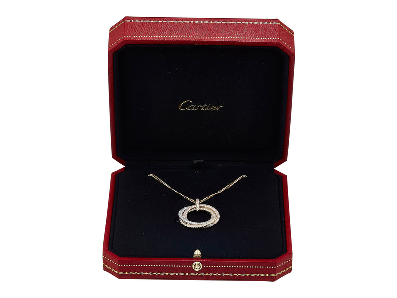 A Cartier Trinity Diamond Pendant Necklace, Large Model