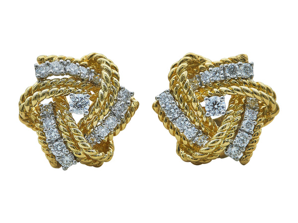 A Pair of Verdura Pinwheel Earclips