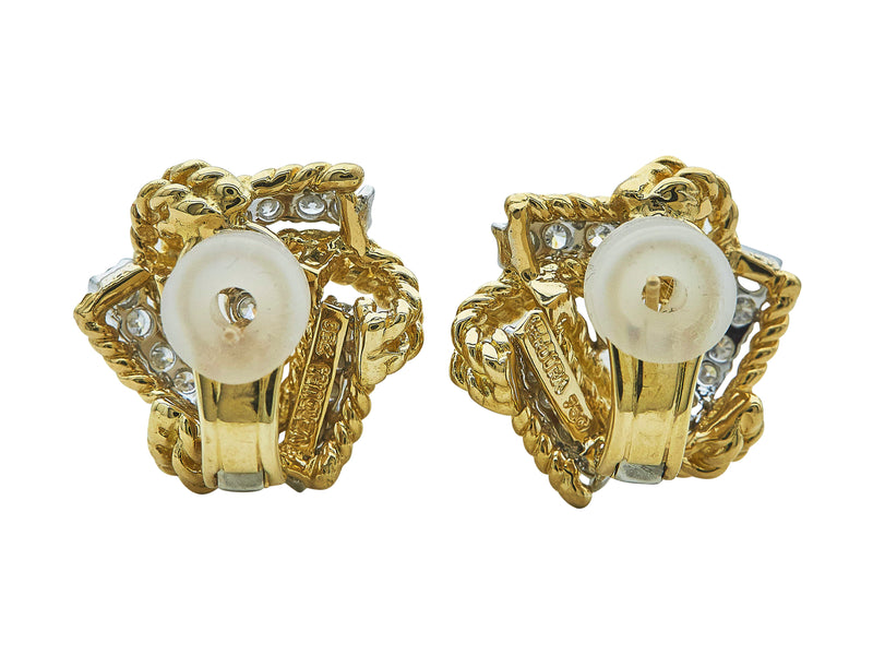 A Pair of Verdura Pinwheel Earclips