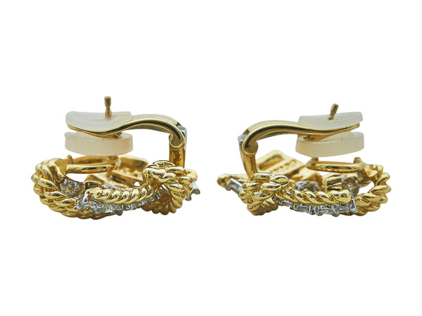 A Pair of Verdura Pinwheel Earclips