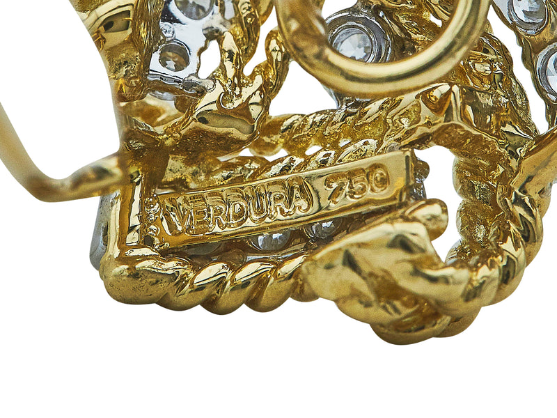 A Pair of Verdura Pinwheel Earclips