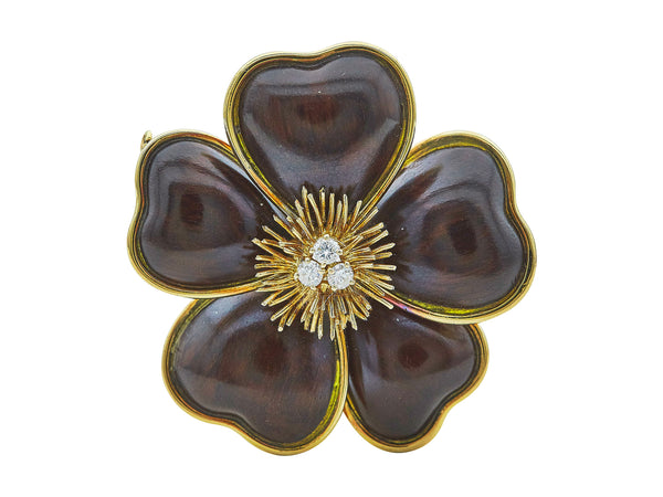 A Van Cleef & Arpels Clématite Brooch