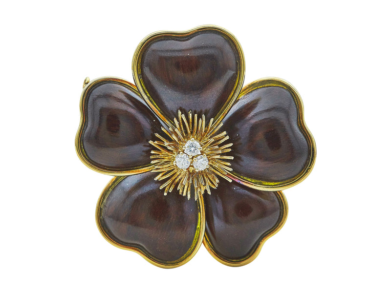 A Van Cleef & Arpels Clématite Brooch