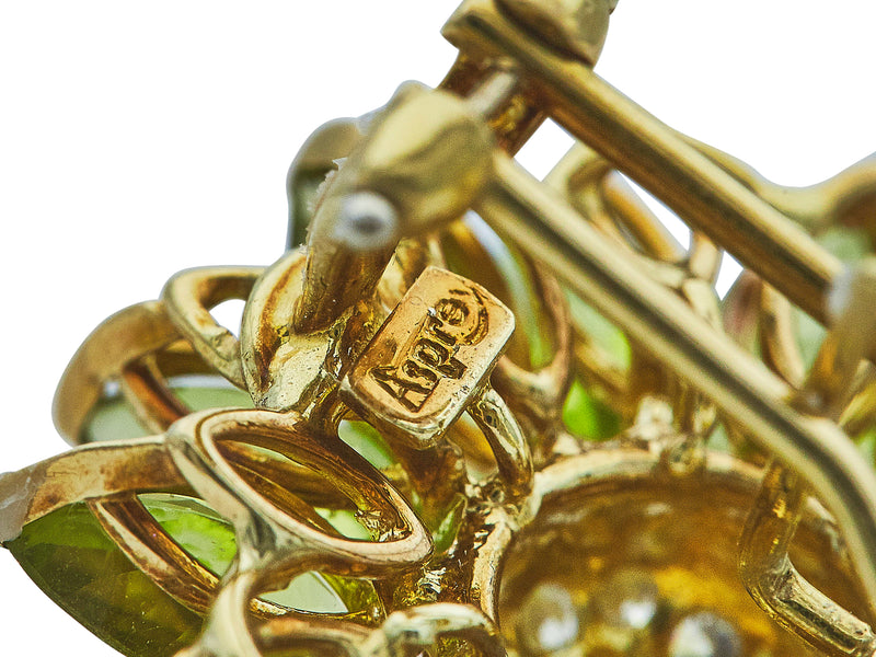 A Pair of Asprey & Garrard Daisy Ear Clips