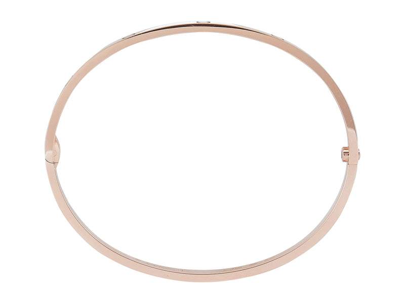 A Cartier Love Bangle Bracelet, Small Model Single-Screw Closure
