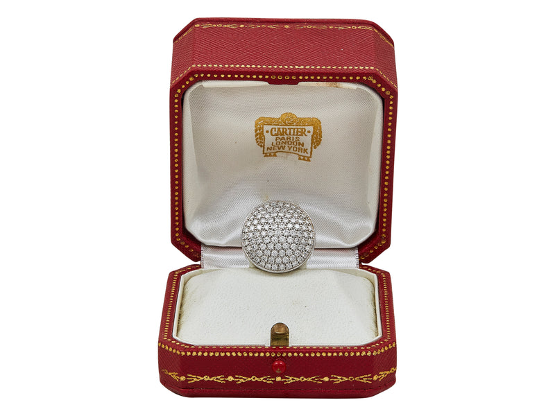A Cartier Jeton Sauvage Diamond Ring