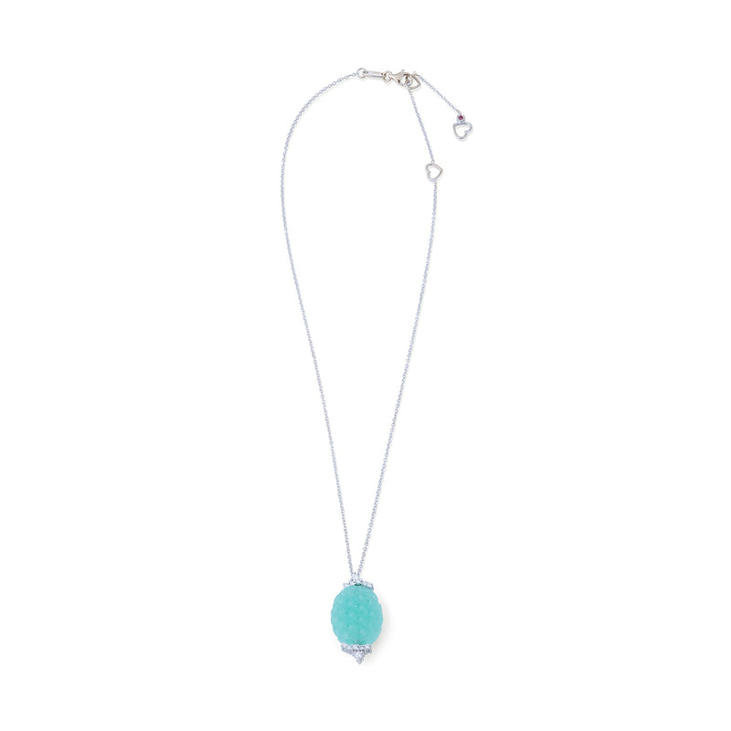 Roberto Coin Chalcedony and Diamond Necklace
