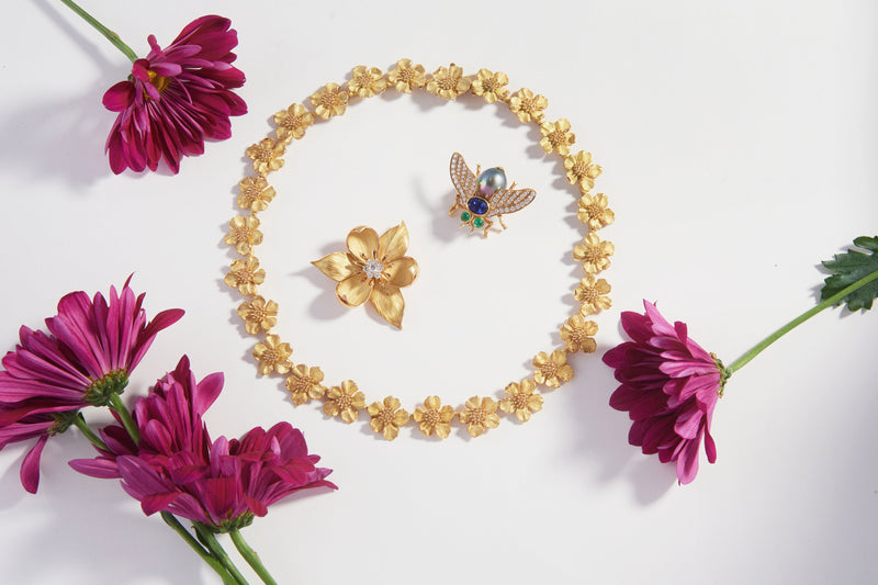 Tiffany & Co. 'Dogwood Flower' Gold Necklace