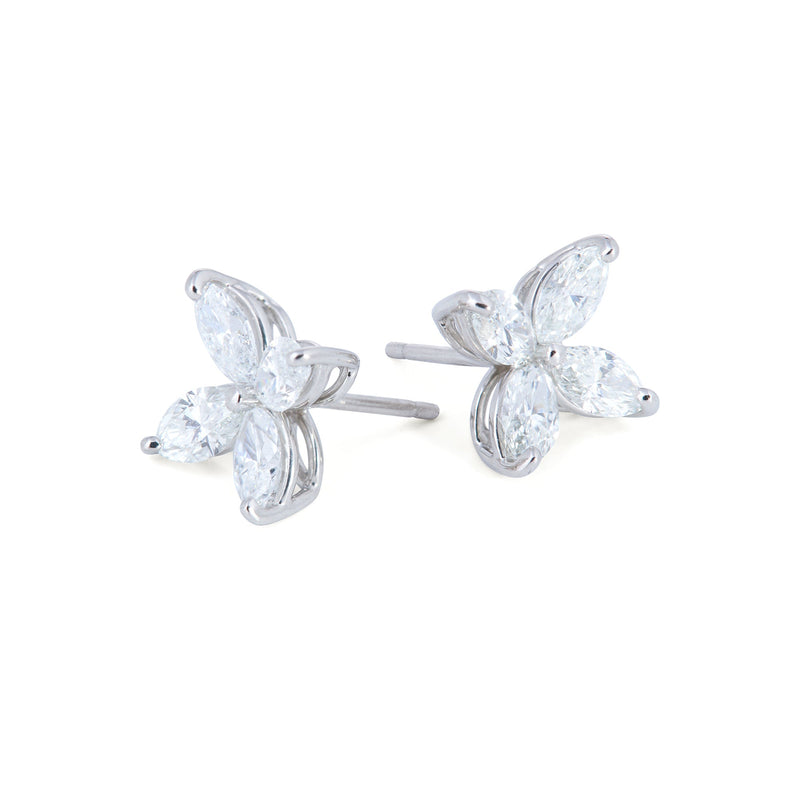 Tiffany & Co. Victoria Platinum Diamond Earrings, Large