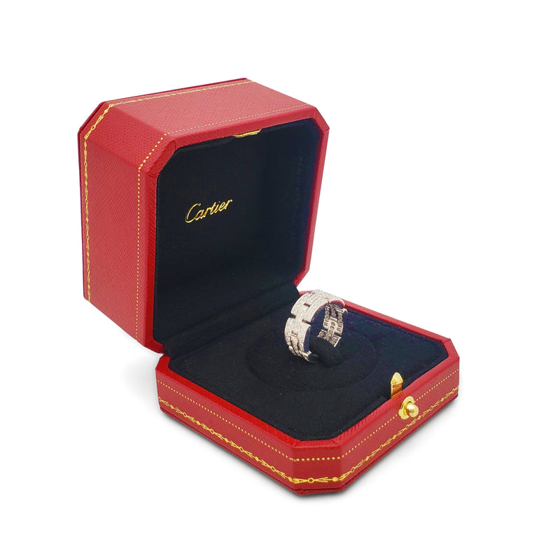 Cartier 'Maillon Panthère' White Gold Diamond Ring