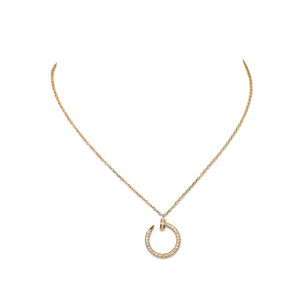 Cartier Juste un Clou Rose Gold Diamond Pendant Necklace