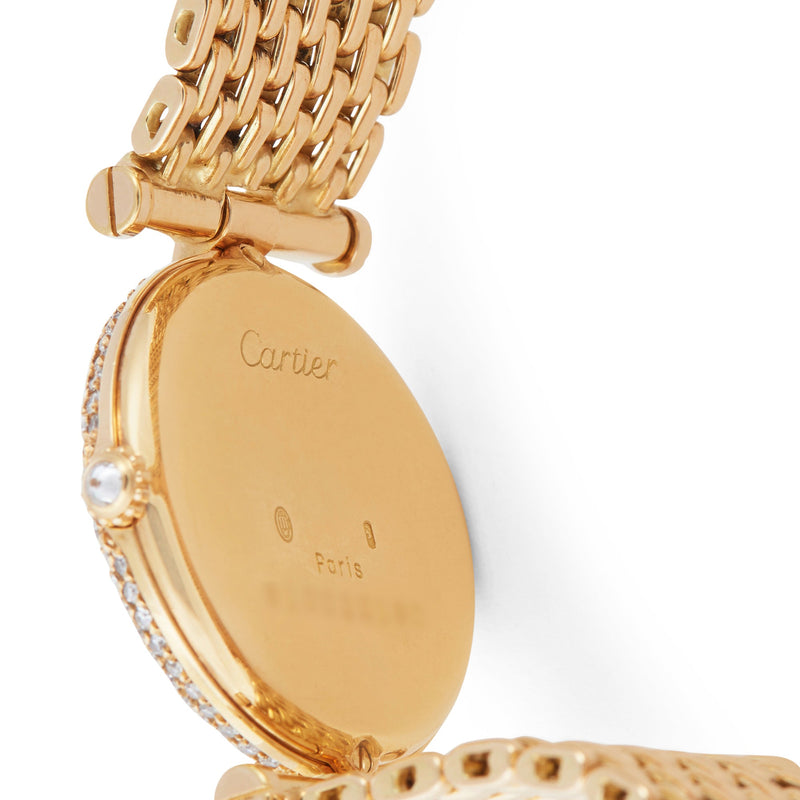 Cartier 'Vendome' Gold and Diamond Watch, Ref. 834501A6