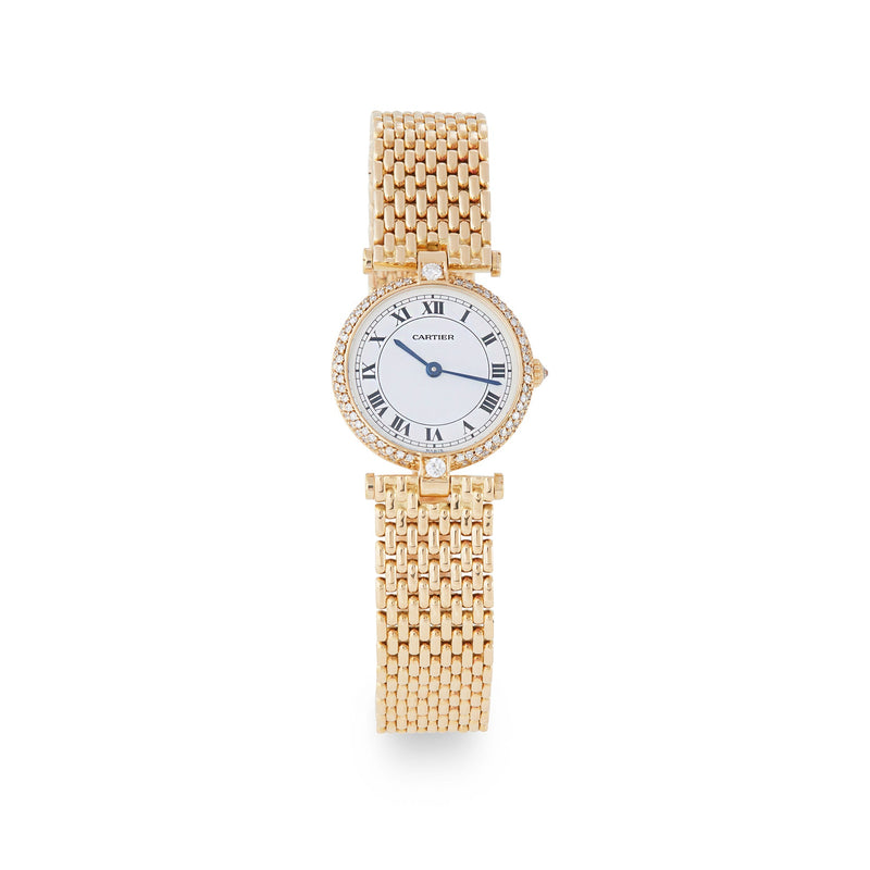 Cartier 'Vendome' Gold and Diamond Watch, Ref. 834501A6