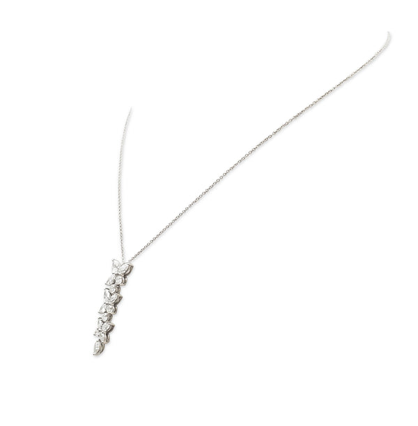 Tiffany & Co. 'Victoria Mixed Cluster' Diamond Pendant Necklace