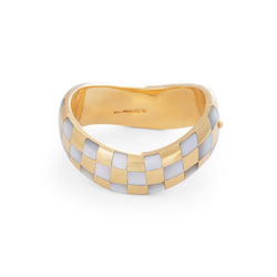 Angela Cummings Gold and Mother or Pearl Bangle