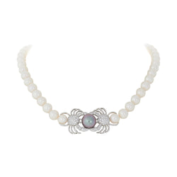 Tiffany & Co. Tahitian Pearl and Diamond Crab Necklace