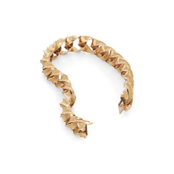 Tiffany & Co. Gold Ribbon Curb Link Bracelet