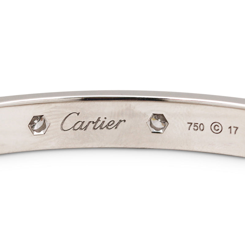Cartier 'Love' White Gold Diamond Bracelet