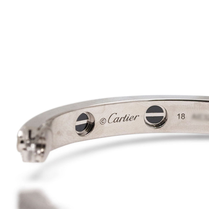Cartier 'Love' White Gold Diamond and Ceramic Bracelet