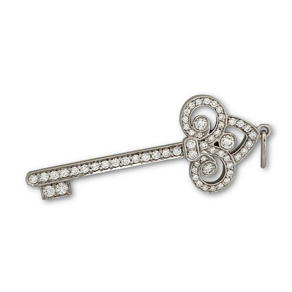 Tiffany & Co. 'Fleur de Lis' Platinum Diamond Pendant