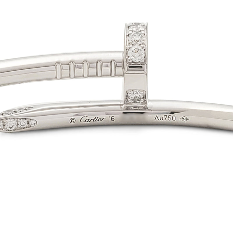 Cartier Rose Gold Plain Juste Un Clou Bracelet Size 19 B6048119 | Rich  Diamonds