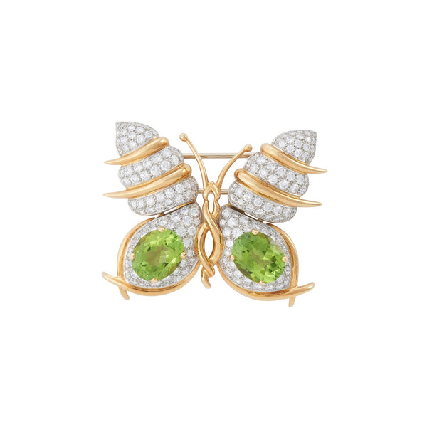 Jean Schlumberger for Tiffany & Co. Peridot and Diamond Butterfly Brooch
