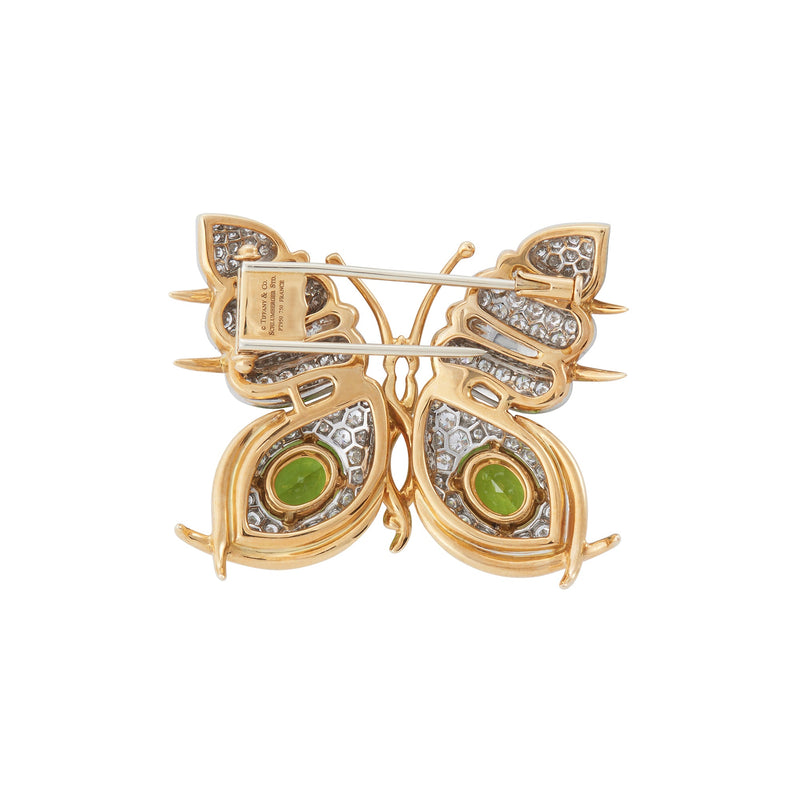 Jean Schlumberger for Tiffany & Co. Peridot and Diamond Butterfly Brooch